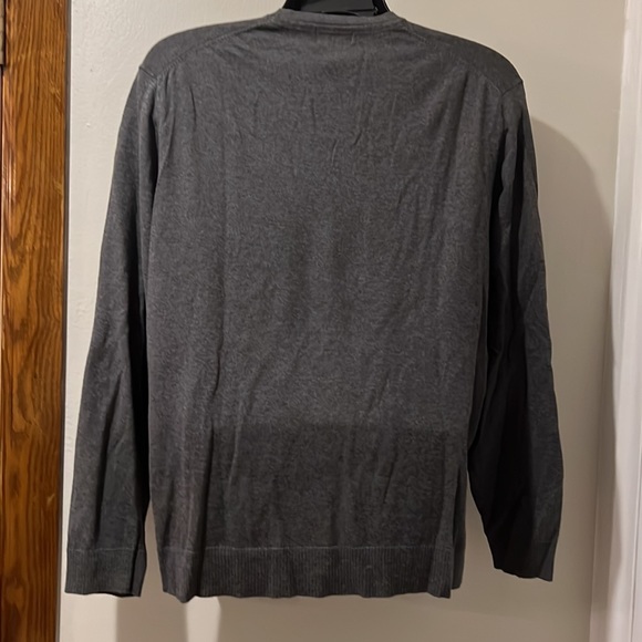 Alfani V-neck heather gray light weight sweater in size XL - Picture 2 of 7